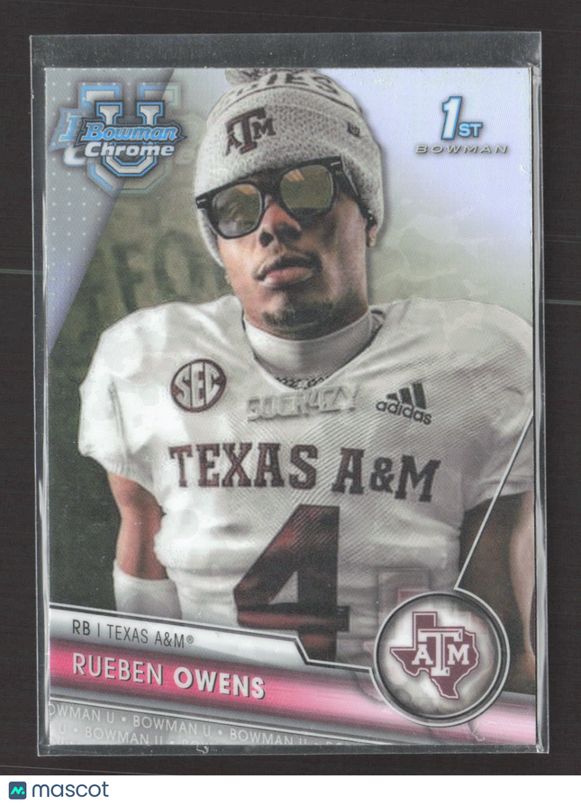 2023 Bowman Chrome University Rueben Owens #166 1st Bowman