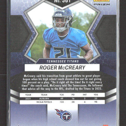2022 Panini Mosaic Roger McCreary #381 RC