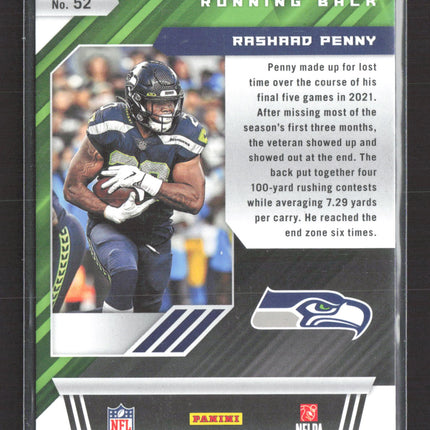 2022 Panini XR Rashard Penny #52 Blue 161/199