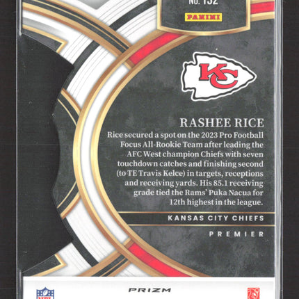 2024 Panini Select Prizm Rashee Rice #132 Premier Level RC