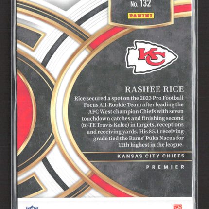 2023 Panini Select Football Premier Rashee Rice #132 RC