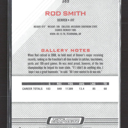 2008 Topps Gallery Composite Rod Smith #389