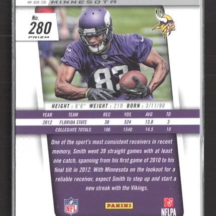 2013 Panini Prizm Rodney Smith #280 Blue RC