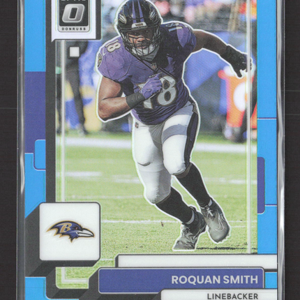 2023 Panini Donruss Optic Prizm Roquan Smith #68 Blue 063/299
