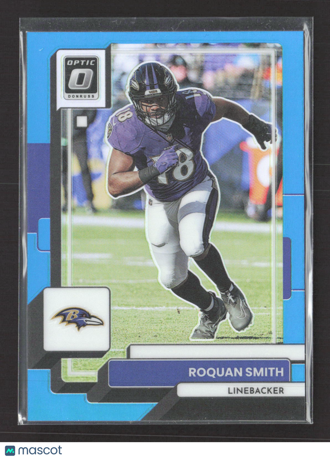 2023 Panini Donruss Optic Prizm Roquan Smith #68 Blue 063/299