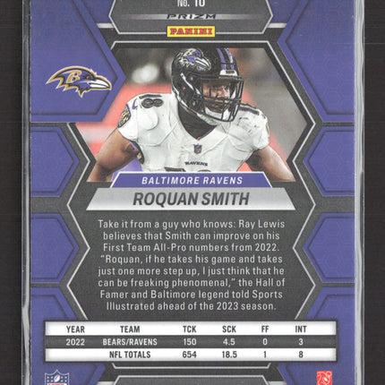 2023 Panini Mosaic Prizm Roquan Smith #16 Blue