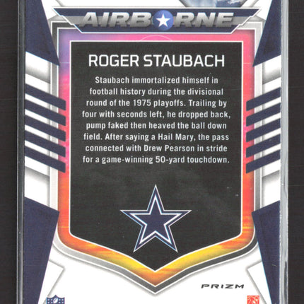 2022 Panini Rookies & Stars Airborne Prizm Roger Staubach #AI-28