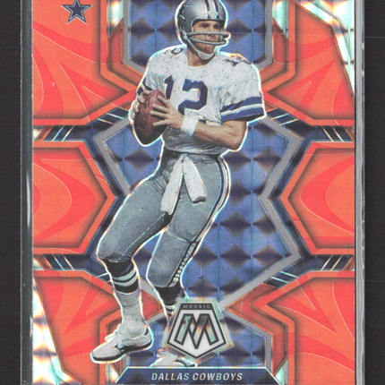 2022 Panini Prizm Mosaic Roger Staubach #57 Orange