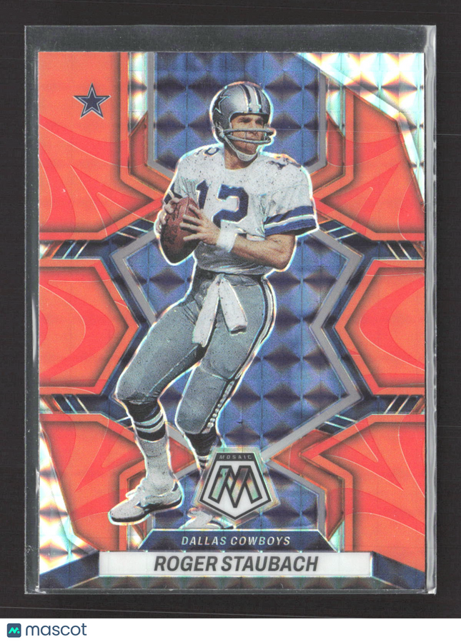 2022 Panini Prizm Mosaic Roger Staubach #57 Orange