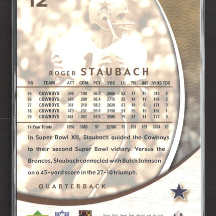 2004 Upper Deck Sweet Spot Roger Staubach #101 1656/2499