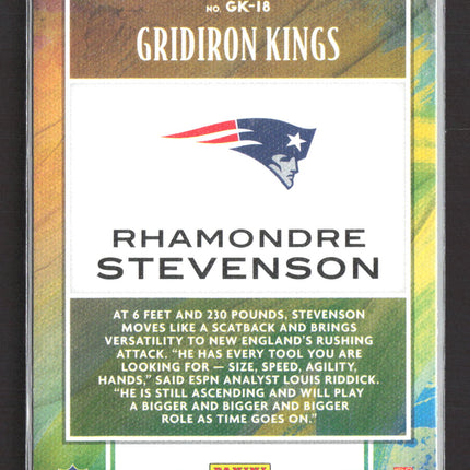 2022 Panini Chronicles Football Gridiron Kings Rhamondre Stevenson #GK-18