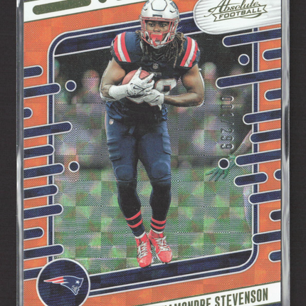 2024 Panini Absolute Football Rhamondre Stevenson #73 Orange 001/299