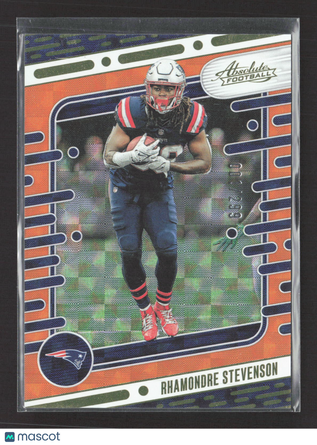 2024 Panini Absolute Football Rhamondre Stevenson #73 Orange 001/299