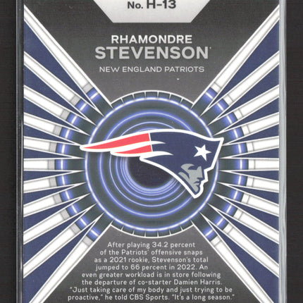 2023 Panini Prizm Hype Rhamondre Stevenson #H-13