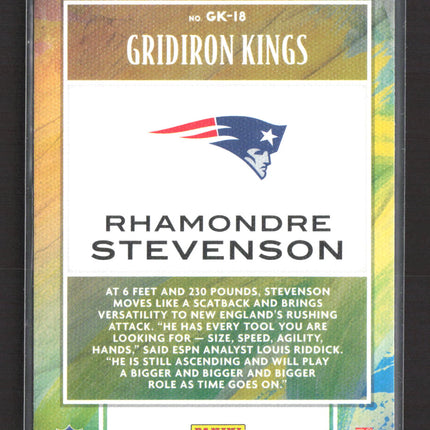 2022 Panini Chronicles Football Gridiron Kings Rhamondre Stevenson #GK-18