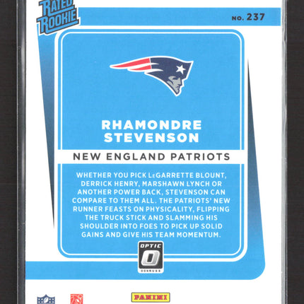2021 Panini Donruss Optic Rhamondre Stevenson #237