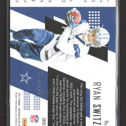 2017 Panini Unparalleled Swirlorama Ryan Switzer #217 RC 208/499