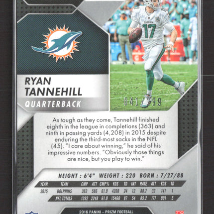 2016 Panini Prizm Ryan Tannehill #150 Orange /299