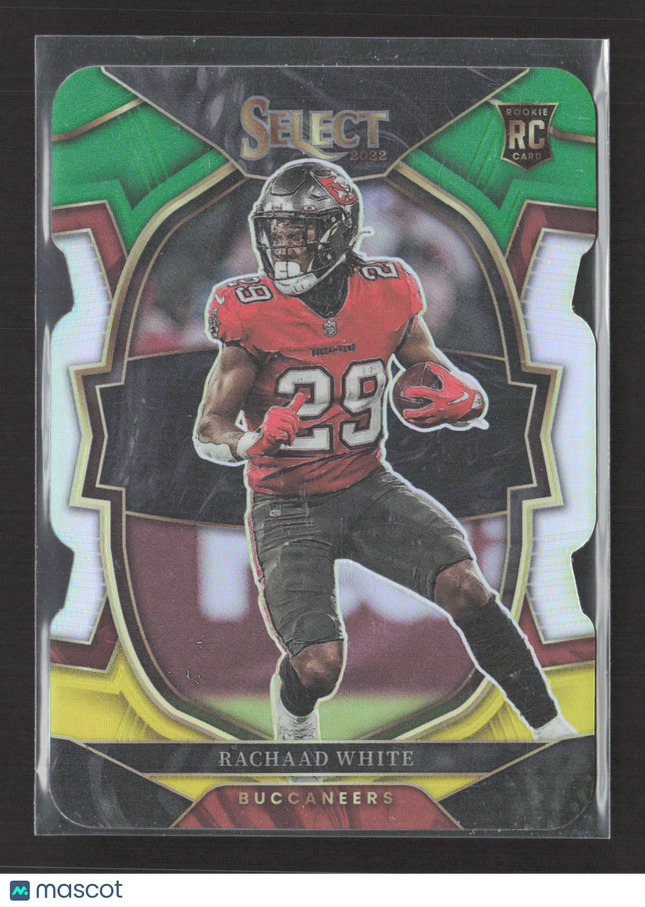 2022 Panini Select Prizm Concourse Rachaad White #27 Yellow Green