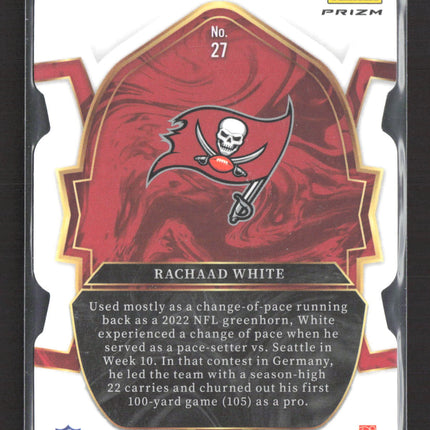 2022 Panini Select Prizm Concourse Rachaad White #27 Yellow Green