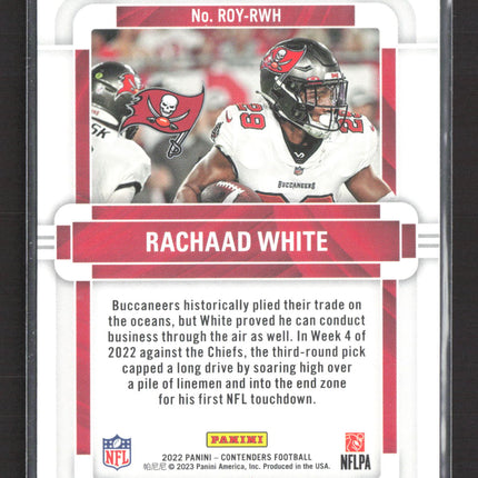 2023 Panini Contenders Football Rachaad White #ROY-RWH RC