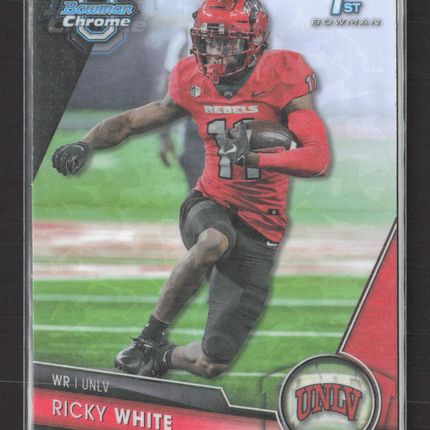 2023 Bowman Chrome University Ricky White #188 Refractor