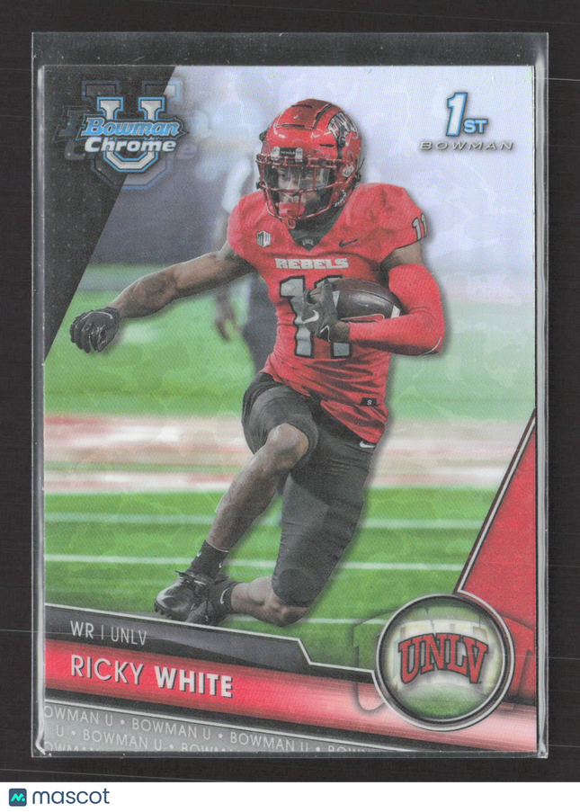 2023 Bowman Chrome University Ricky White #188 Refractor