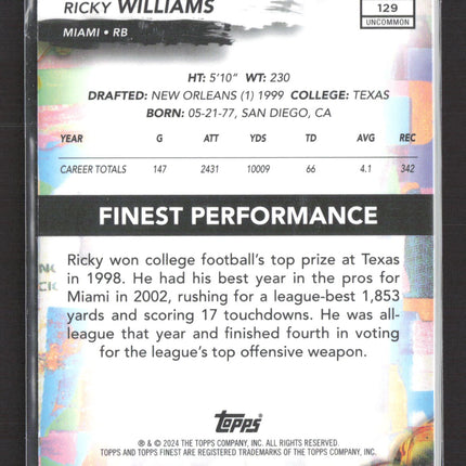 2024 Topps Finest Ricky Williams #129 239/250