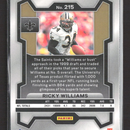2023 Panini Prizm Ricky Williams #215 Orange Disco
