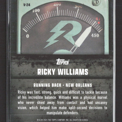 2025 Topps Resurgence Voltaic Ricky Williams #V-24 Green 111/249