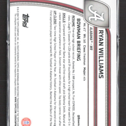 2024 Bowman Chrome University Ryan Williams #53