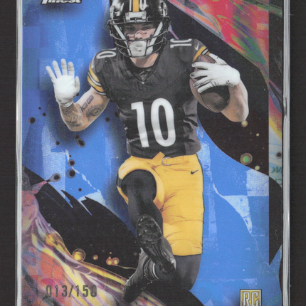 2024 Topps Finest Roman Wilson #194 Blue Refractor RC 013/150