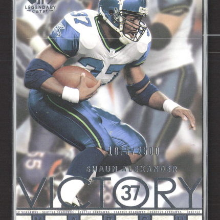 2002 Upper Deck SP Legendary Cuts Victory March Shaun Alexander #100 /2500