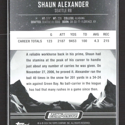 2024 Topps Composite Midnight Shaun Alexander #347