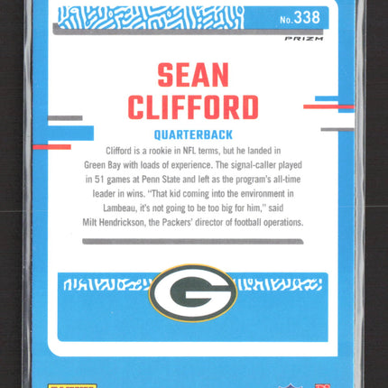 2023 Panini Donruss Optic Prizm Sean Clifford #338 Pink