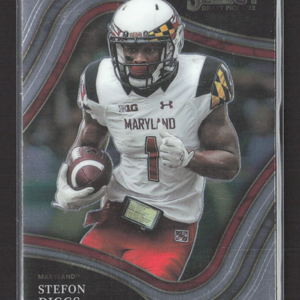 2022 Panini Select Draft Picks Field Level Stefon Diggs #160 Silver Prizm