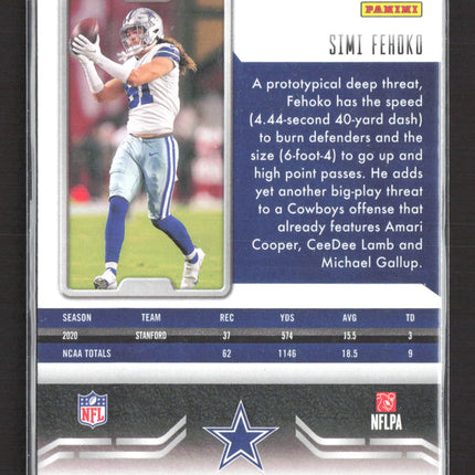 2021 Panini Playbook Simi Fehoko #141 Mosaic RC