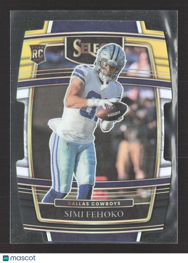 2022 Panini Select Prizm Concourse Simi Fehoko #83 RC Yellow Black