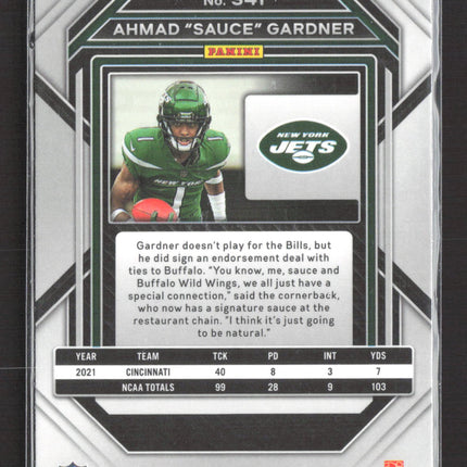 2023 Panini Prizm Ahmad "Sauce" Gardner #341 RC