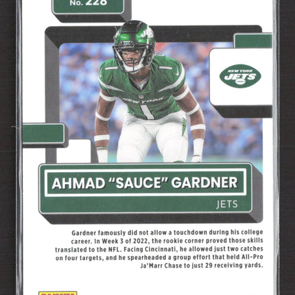 2023 Panini Donruss Optic Football Ahmad "Sauce" Gardner #228