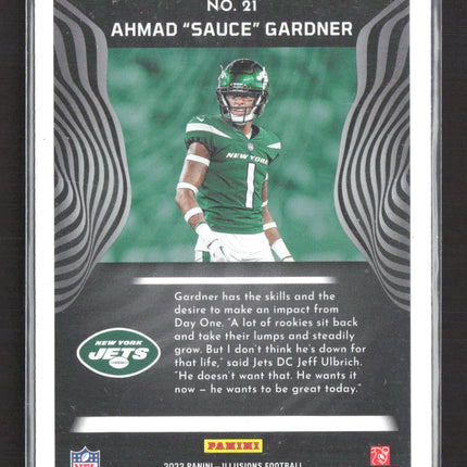 2022 Panini Illusions Ahmad "Sauce" Gardner #21 RC