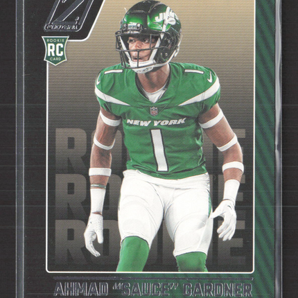 2022 Panini Zenith Ahmad "Sauce" Gardner #128 RC