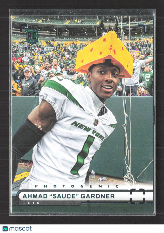 2023 Panini Chronicles Photogenic Ahmad "Sauce" Gardner #PH-33 RC