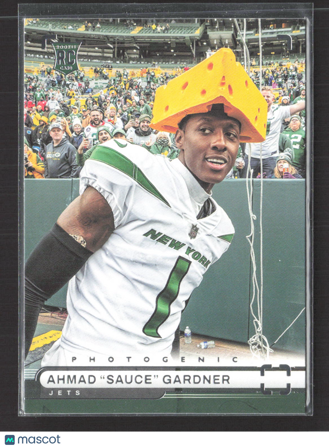 2023 Panini Chronicles Photogenic Ahmad "Sauce" Gardner #PH-33 RC