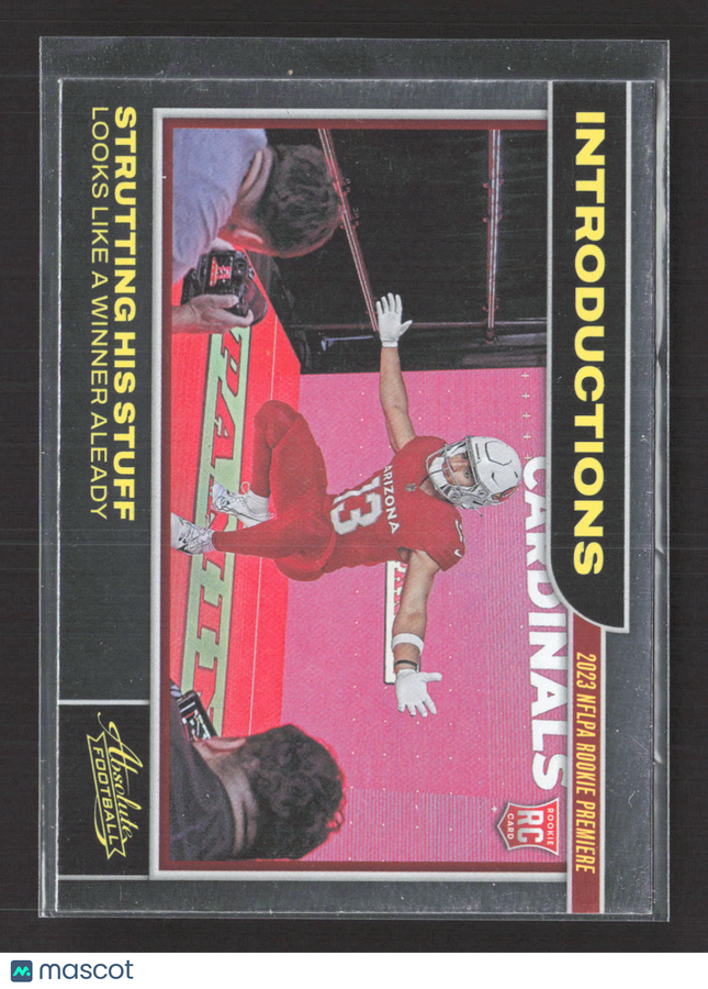 2023 Panini Absolute Football Introductions Michael Wilson #13 RC