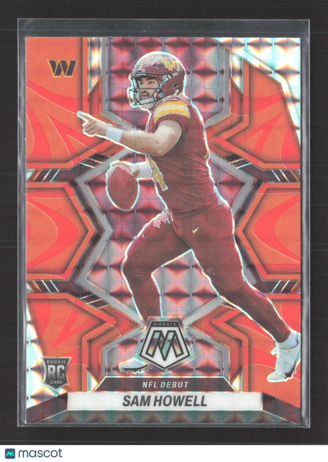 2022 Panini Mosaic NFL Debut Sam Howell #274 Orange Prizm RC