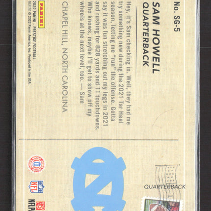 2022 Panini Prestige Seasons Greetings Sam Howell #SG-5 RC