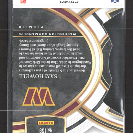 2024 Panini Select Prizm Premier Sam Howell #158