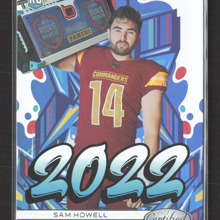 2022 Panini Certified Football Sam Howell #2022-4 RC