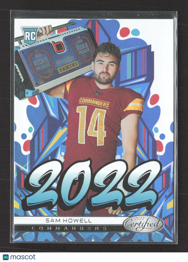 2022 Panini Certified Football Sam Howell #2022-4 RC